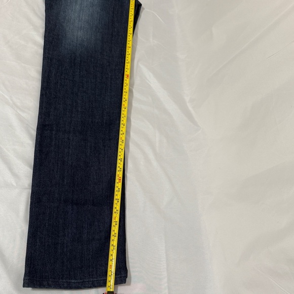 Luxinie Women's Boot Cut Jeans Green Accent Pockets - Picture 8 of 10